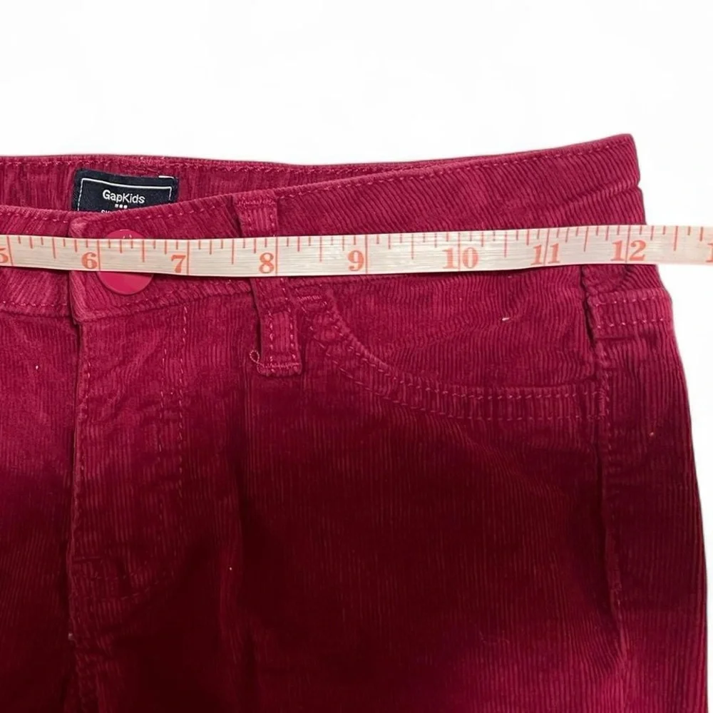 GapKids Skinny Fit Corduroy Pants - Girls Size 8 - Berry Pink